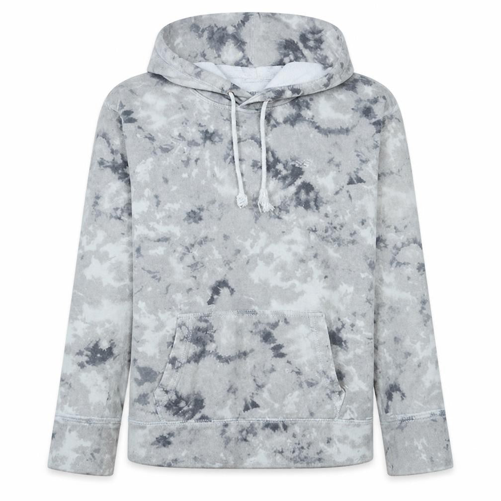 Hollister Women Grey Tie-Dye Pullover Hoodie XS Regular Fit