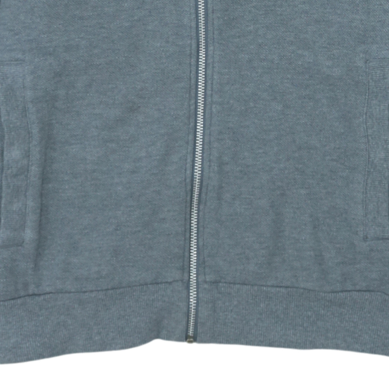 Adidas Men's Grey Full Zip Sweatshirt Size S Collared Fleece