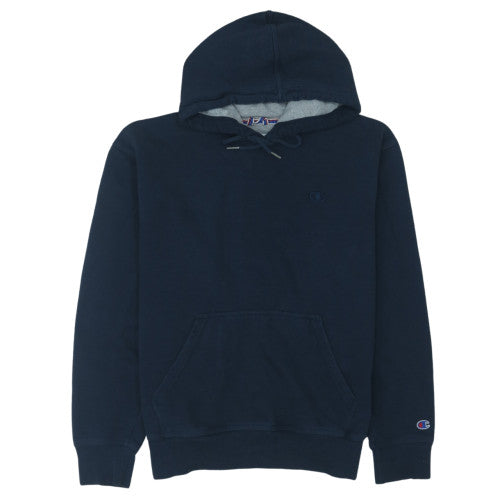 Champion Men's Blue Pullover Hoodie M Regular Fit Fleece Sweatshirt