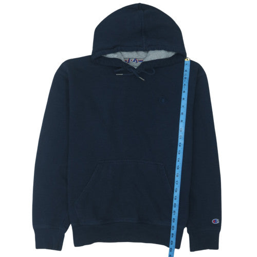 Champion Men's Blue Pullover Hoodie M Regular Fit Fleece Sweatshirt
