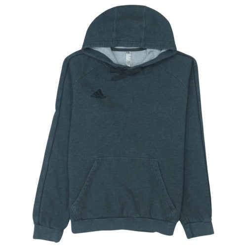 Adidas Men Grey Pullover Hoodie M Fleece Lined Sportswear