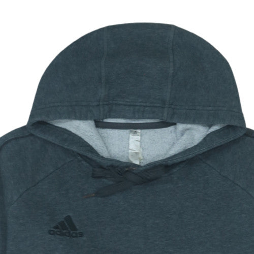 Adidas Men Grey Pullover Hoodie M Fleece Lined Sportswear
