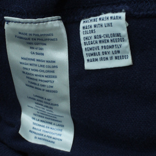 Polo Ralph Lauren Men's Navy Blue Full Zip Hoodie XL Cotton