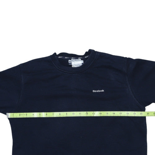 Reebok Men's Blue Pullover Sweatshirt L Crew Neck Casual Sportswear