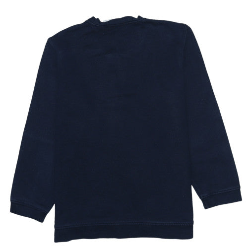 Reebok Men's Blue Pullover Sweatshirt L Crew Neck Casual Sportswear
