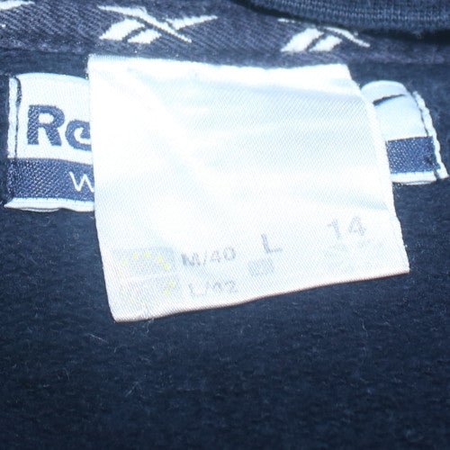 Reebok Men's Blue Pullover Sweatshirt L Crew Neck Casual Sportswear