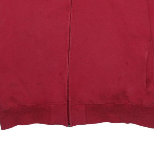 Champion Men's Red Full Zip Sweatshirt XL College Style