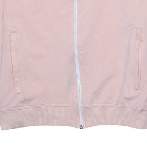 Adidas Womens Pink Full Zip Track Jacket Size 12 Regular Fit