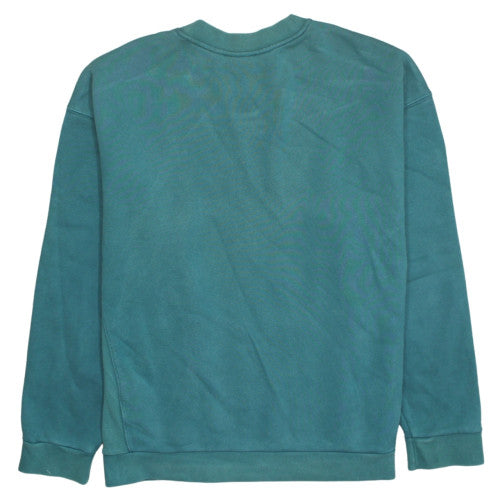 Adidas Men’s Green Logo Crew Neck Pullover Sweatshirt Size L