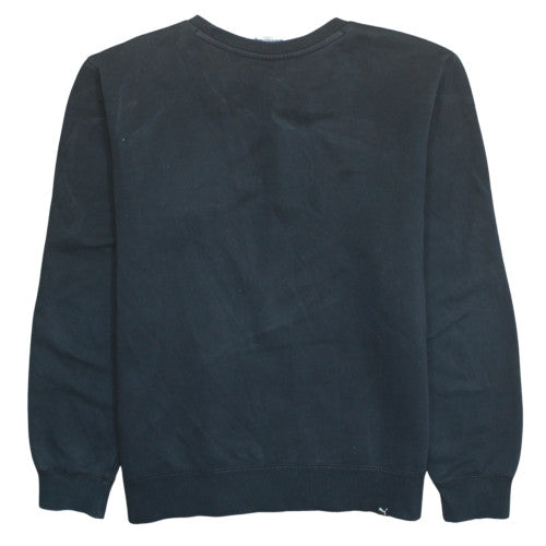 Puma Men's Black Crew Neck Cotton Pullover Sweatshirt M