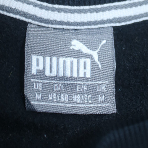 Puma Men's Black Crew Neck Cotton Pullover Sweatshirt M