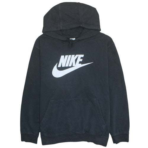 Nike Men's Black 2XL Pullover Sports Hoodie with Logo