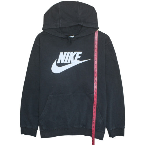 Nike Men's Black 2XL Pullover Sports Hoodie with Logo