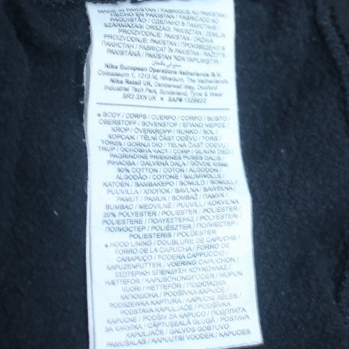 Nike Men's Black 2XL Pullover Sports Hoodie with Logo