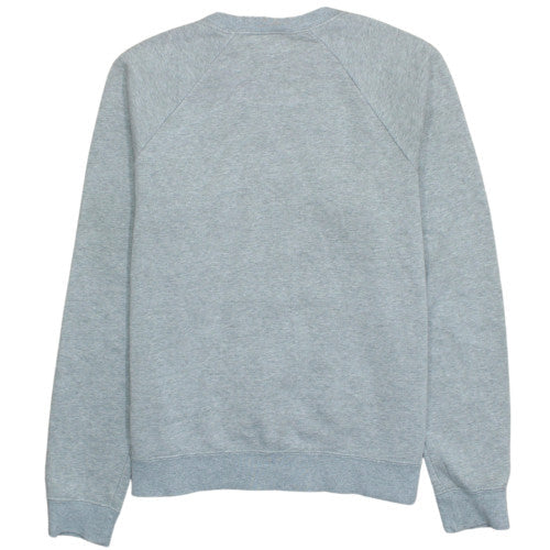 Nike Men's Grey Small Pullover Logo Crew Neck Sweatshirt