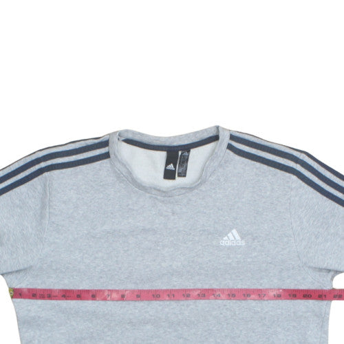 Adidas Men's Grey Crew Neck Pullover Sweatshirt Size M