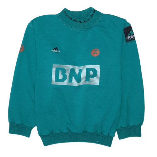 Adidas Men’s Green Retro Sports Sweatshirt Size S Crew Neck