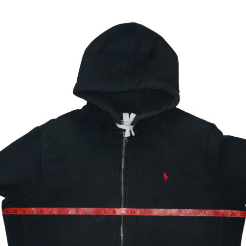 Polo Ralph Lauren Mens Black Full Zip Hoodie XL Cotton Blend