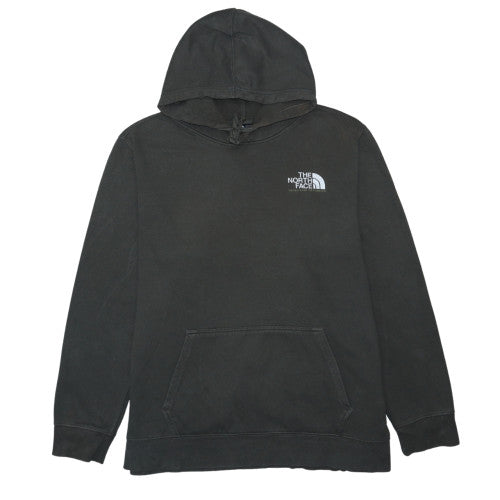 The North Face Mens Black XXL Pullover Hoodie Logo Fleece Cotton Blend