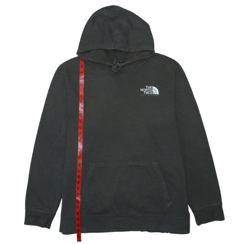 The North Face Mens Black XXL Pullover Hoodie Logo Fleece Cotton Blend