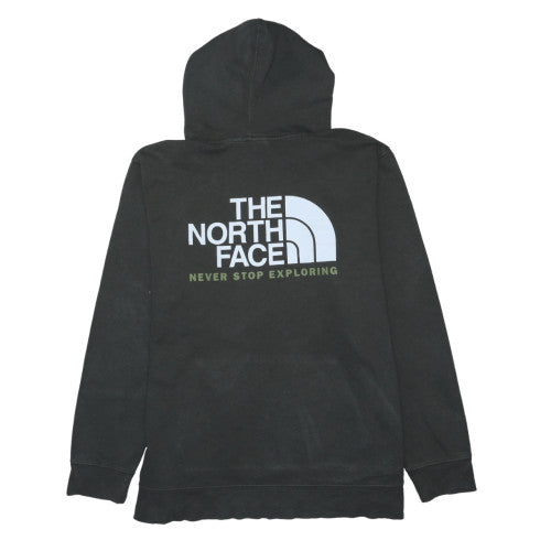 The North Face Mens Black XXL Pullover Hoodie Logo Fleece Cotton Blend