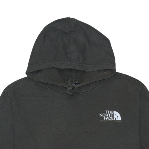 The North Face Mens Black XXL Pullover Hoodie Logo Fleece Cotton Blend