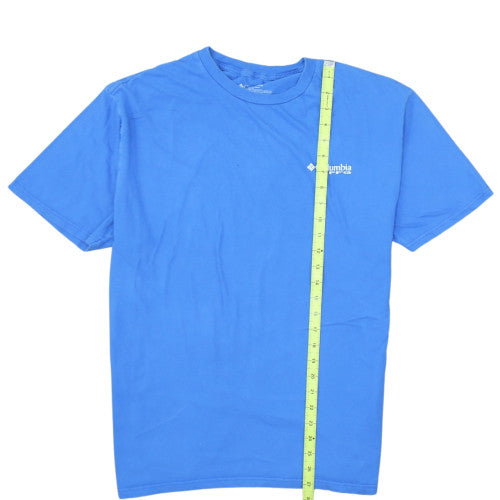Columbia PFG Men's Blue XL Cotton Crew Neck Graphic T-Shirt
