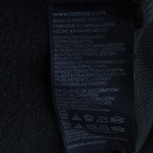 Hilfiger Denim Men's Blue Pullover Hoodie M Logo Fleece