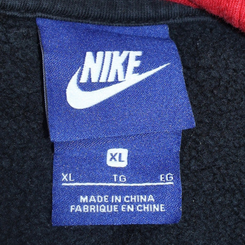 Nike Men's Black Red Short Sleeve Pullover Hoodie XL