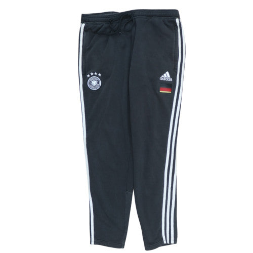 Adidas Men's Black Tapered Track Pants Size L Germany Logo Activewear