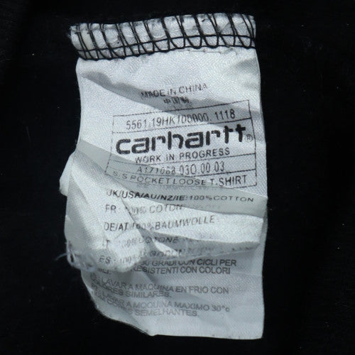 Carhartt Mens Black XL Full Zip Hoodie Heavyweight Cotton