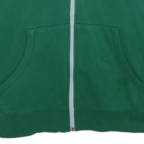 adidas Mens Green Full Zip Hoodie 2XL Boston Celtics Sports Fleece