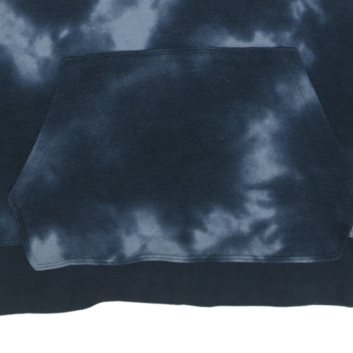 Champion Men's Blue Tie Dye Pullover Hoodie XL Logo Fleece