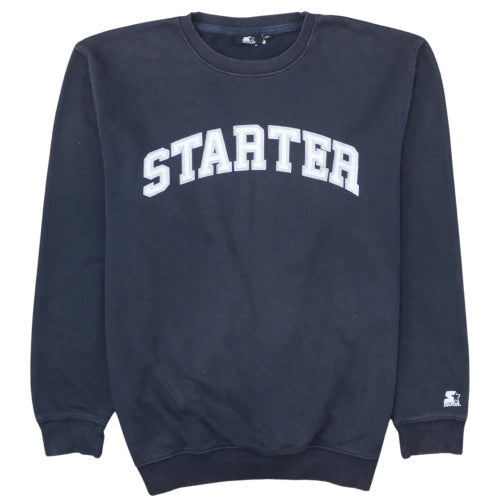 Starter Men's Blue 2XL Pullover Sweatshirt Crew Neck Fleece