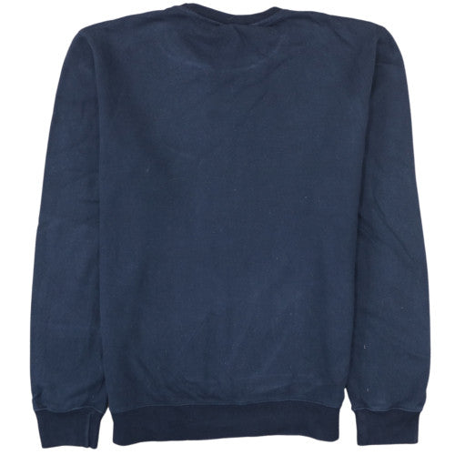 Champion Mens Blue Logo Pullover Sweatshirt Medium