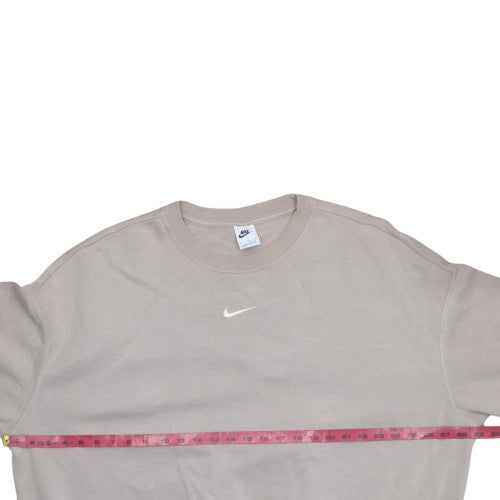 Nike Mens Beige XL Crew Neck Pullover Sweatshirt