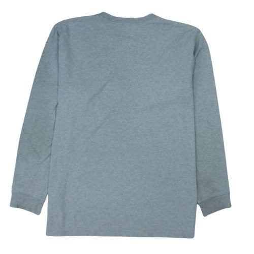 Carhartt Men's Grey Long Sleeve Relaxed Fit Jersey Work Shirt L
