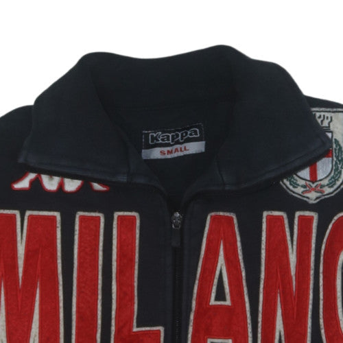 Kappa Men's Black Milano Full Zip Sweatshirt Small Cotton
