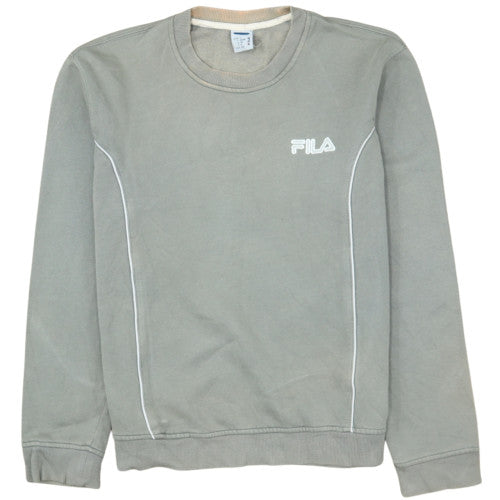 Fila Men's Grey Crew Neck Pullover Sweatshirt Size L
