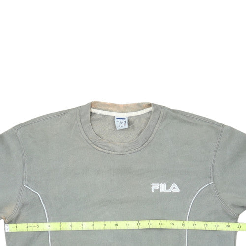 Fila Men's Grey Crew Neck Pullover Sweatshirt Size L