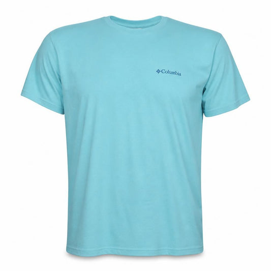 Columbia Men's Blue 2XL Graphic Logo T-Shirt Summer Casual
