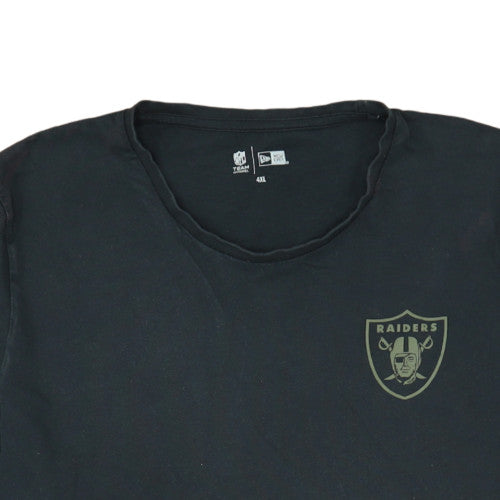 New Era NFL Raiders Black 4XL Men's Graphic Sports T-Shirt