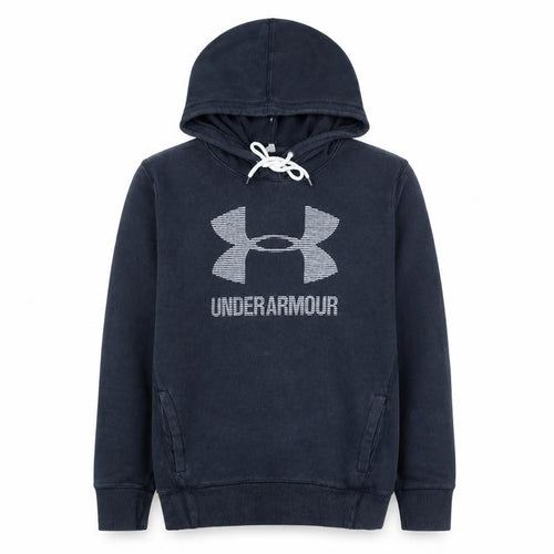 Under Armour Men's Black Pullover Hoodie Size S Relaxed Fit Sportswear