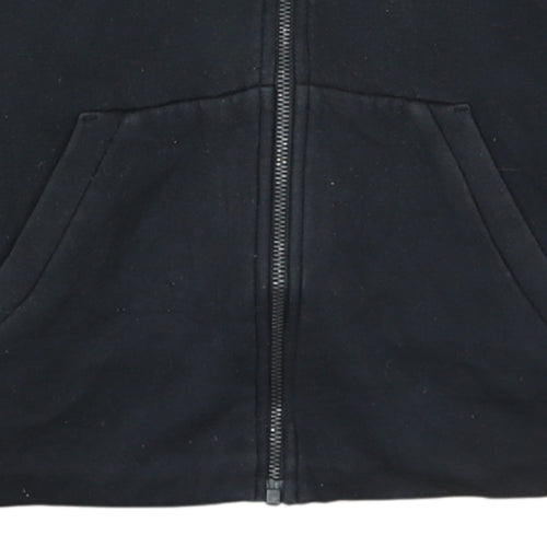 Adidas Men's Black Full Zip Hoodie M Cotton Blend Casual Sportswear