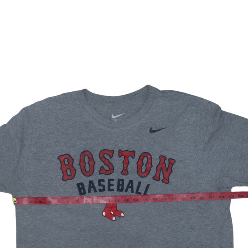 Nike Men's Grey Boston Baseball Graphic T-Shirt XL