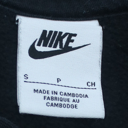 Nike Men's Black Small Crew Neck Pullover Sweatshirt