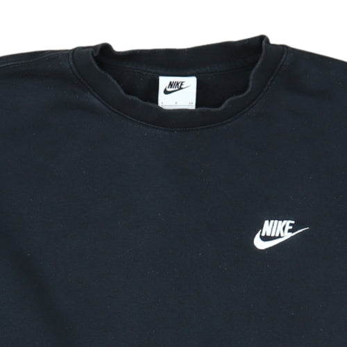 Nike Men's Black Small Crew Neck Pullover Sweatshirt