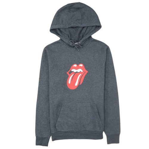 The Rolling Stones Men's Grey Pullover Hoodie M Graphic Fleece