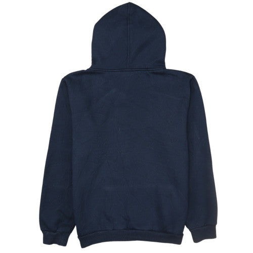 Supreme Men Blue Pullover Hoodie Medium Embroidered Box Logo Fleece