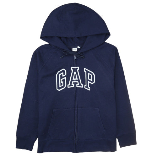 GAP Mens Blue Full Zip Hoodie XL Fleece Cotton Blend